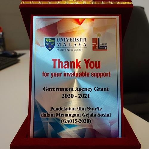 Penghargaan Dari Universiti Malaya dan JAKIM